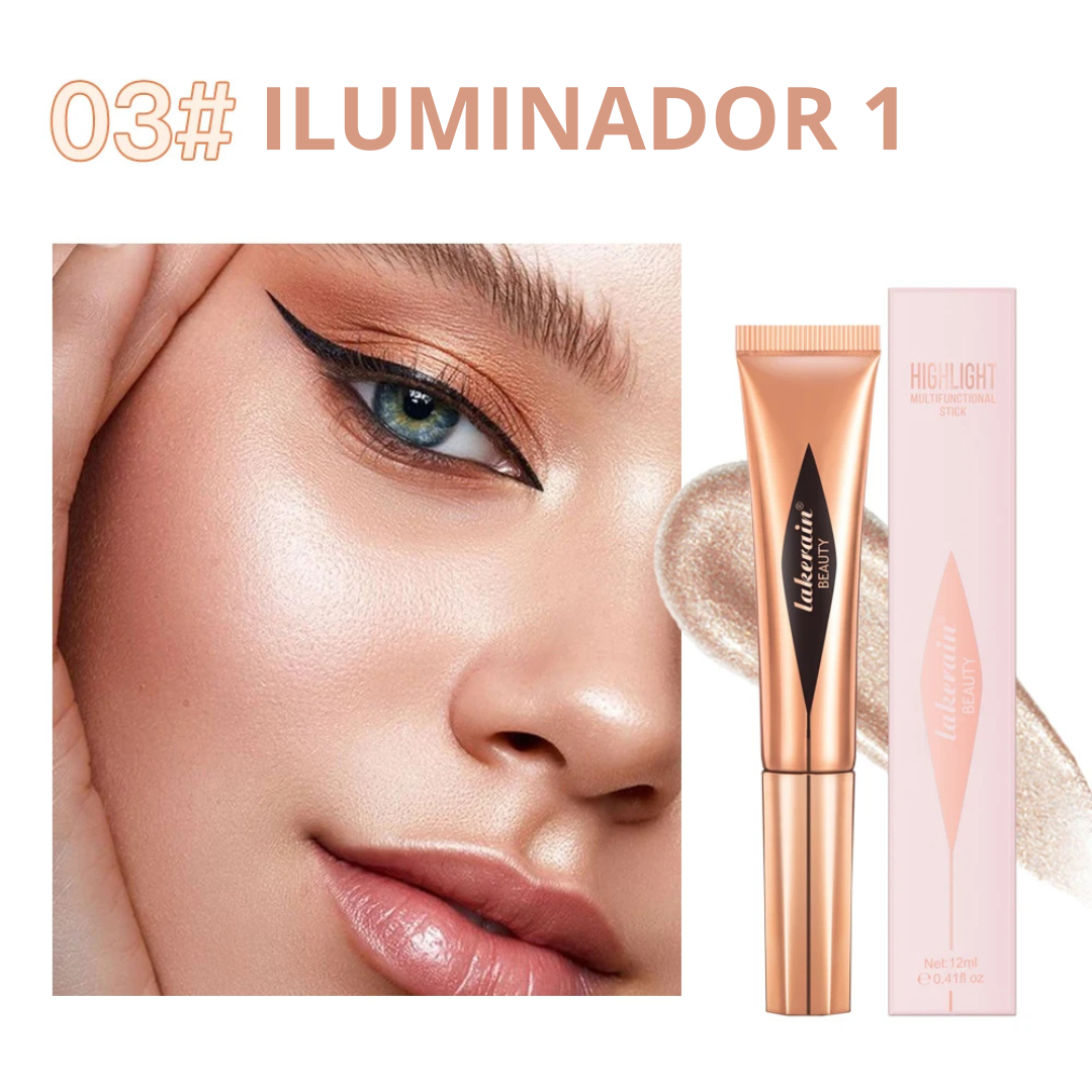 Kit Blush Contorno e Iluminador - 6 cores