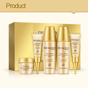 Kit 5pçs Collagen Gold – Máscara Hidratante para Olhos e Lábios